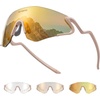 Gold Photochromic Lens | Matte Beige Frame