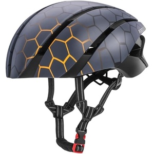 ROCKBROS Adult Bike Helmet Streamlined Aerodynamic, Comfortable Y – Shaped Strap Cycling Helmet for Larger Head Men Women Reflective Adjustable Webbing for Road & Mountain Biking(Patterned)