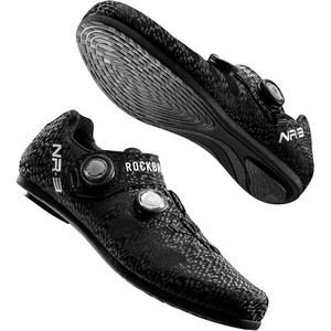 ROCKBROS Flat-Pedal(Non-Lock) Cycling Shoes NR3 : Breathable Perforations, Non-Slip Sole for Road & Mountain Biking(Black)