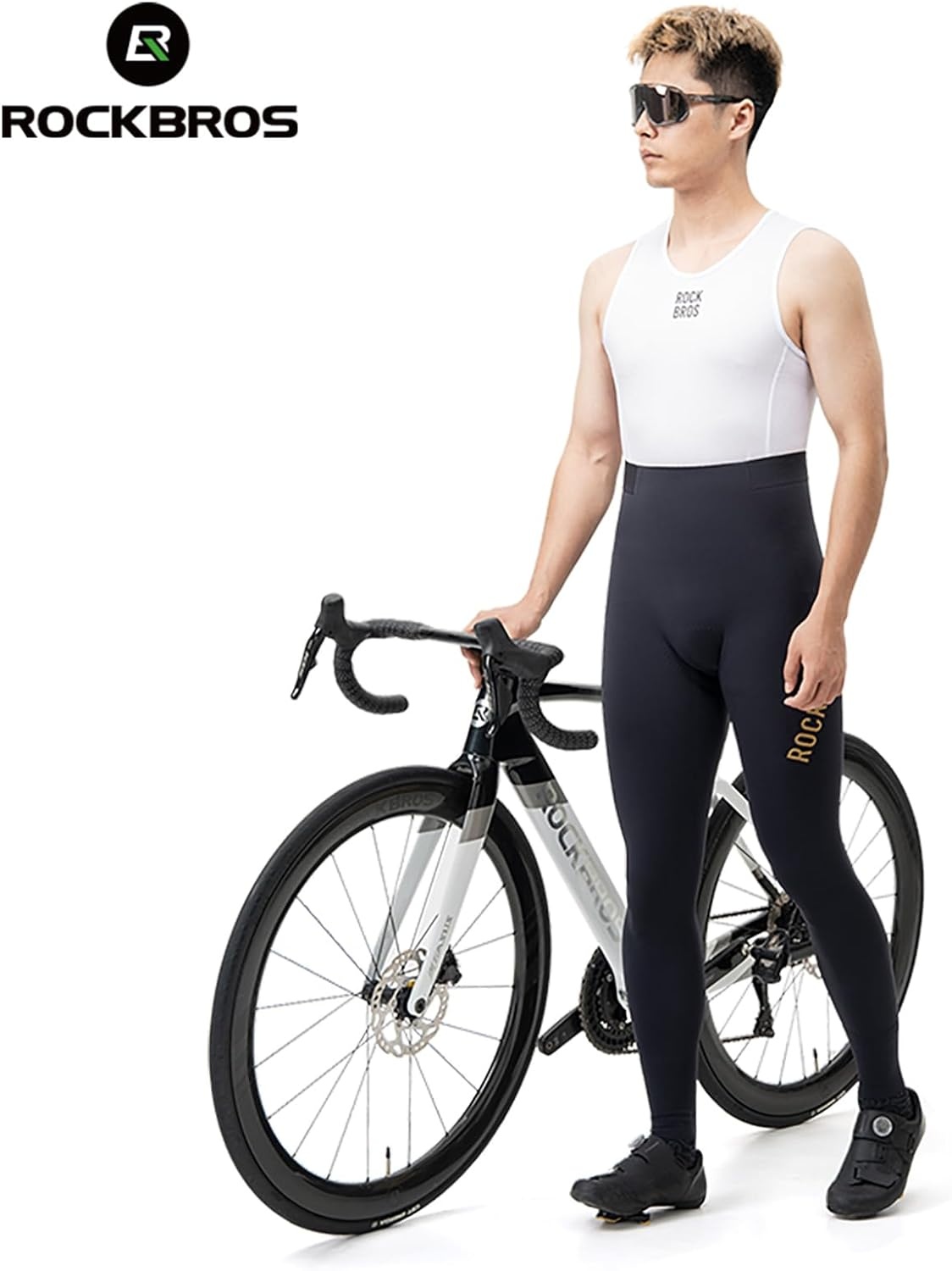 image:imageROCKBROS Cycling Pants for Men Bike Pants with Italian Padding for Outdoor Riding Road Mountain Bicycle BreathableBlack Italian Dolomiti Padding
