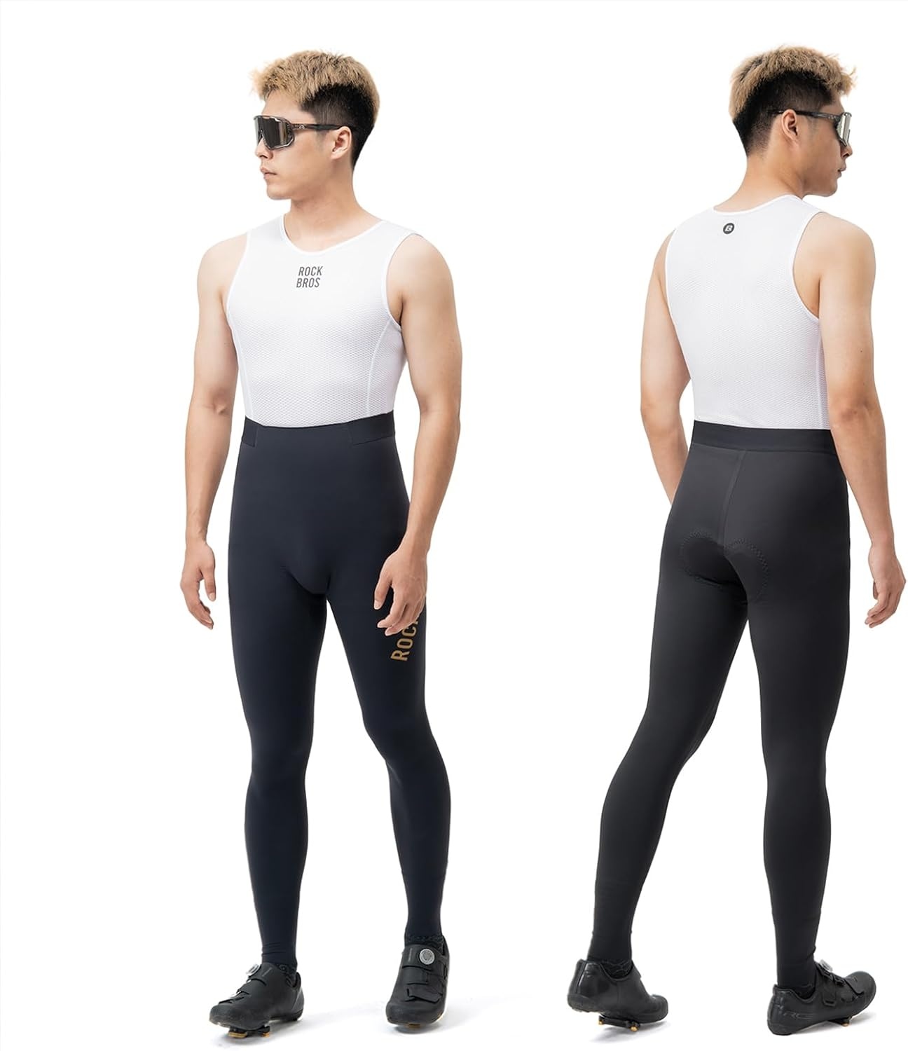 image:imageROCKBROS Cycling Pants for Men Bike Pants with Italian Padding for Outdoor Riding Road Mountain Bicycle BreathableBlack Italian Dolomiti Padding