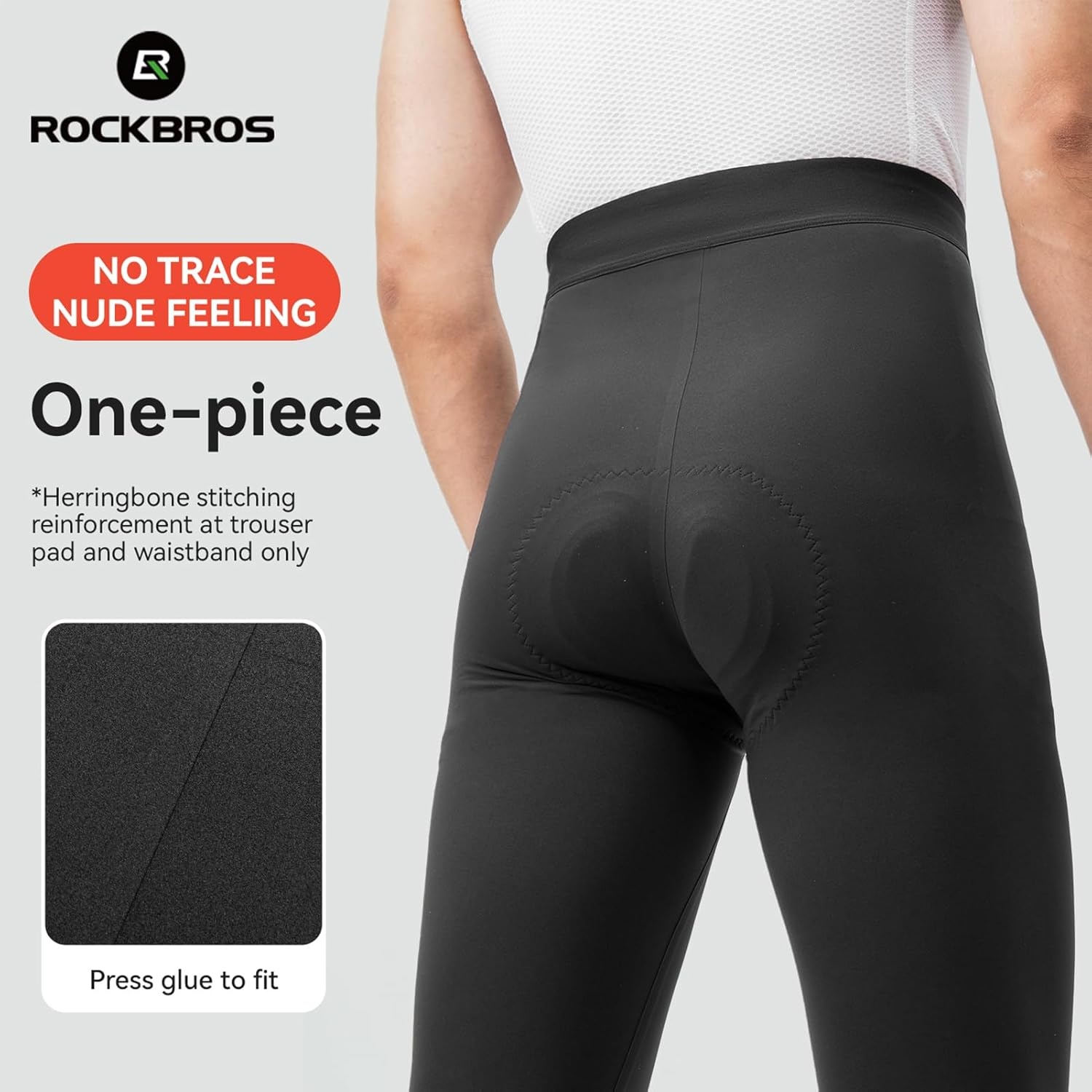 image:imageROCKBROS Cycling Pants for Men Bike Pants with Italian Padding for Outdoor Riding Road Mountain Bicycle BreathableBlack Italian Dolomiti Padding