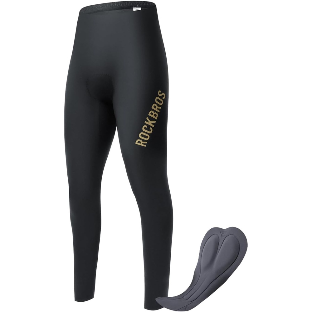 image:imageROCKBROS Cycling Pants for Men Bike Pants with Italian Padding for Outdoor Riding Road Mountain Bicycle BreathableBlack Italian Dolomiti Padding