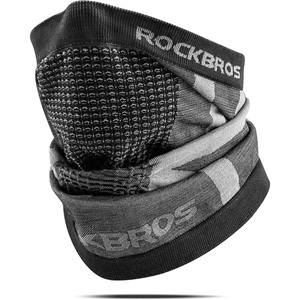 ROCKBROS Neck Gaiter for Men Half Face Mask for Women Breathable Air Hole Design Suit for Ski Snowboard Hunting(Black)