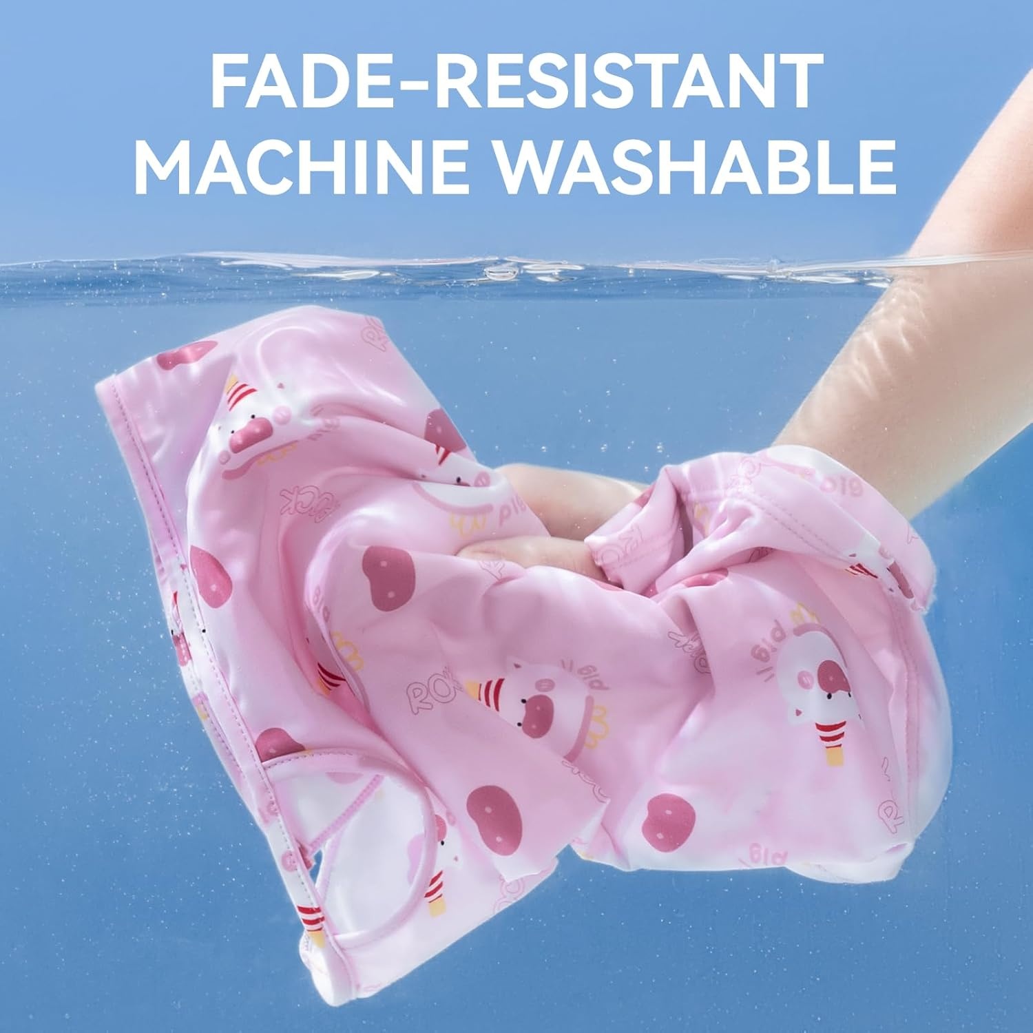 image:imageROCKBROS Kids Cooling Neck Gaiter UPF50 Face Cover with Ear Loops Summer Scarf for Boys Girls Age 712Pink