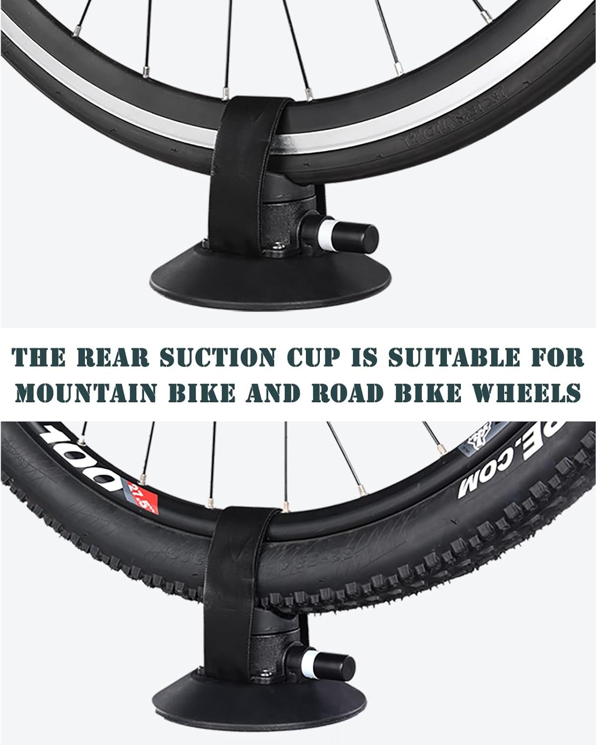 image:imageROCKBROS Suction Cup Roof Bike Rack for Car Roof Sucker Bicycle Carrier Quick Release Aluminium Alloy Roof Rack for 1 2 3 Bikes Max 2Bikes Blue1Bike Black