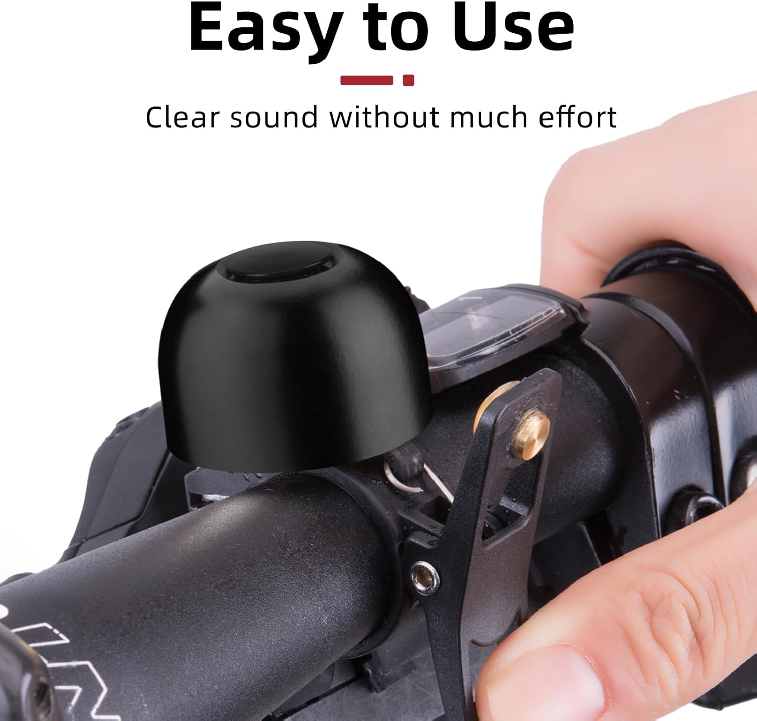 image:imageROCKBROS Bike Bell Copper Alloy Bike Bell Loud Sound Classic Bike Ring Bell for Adults for 082092123mm Handlebar DiameterBlack2