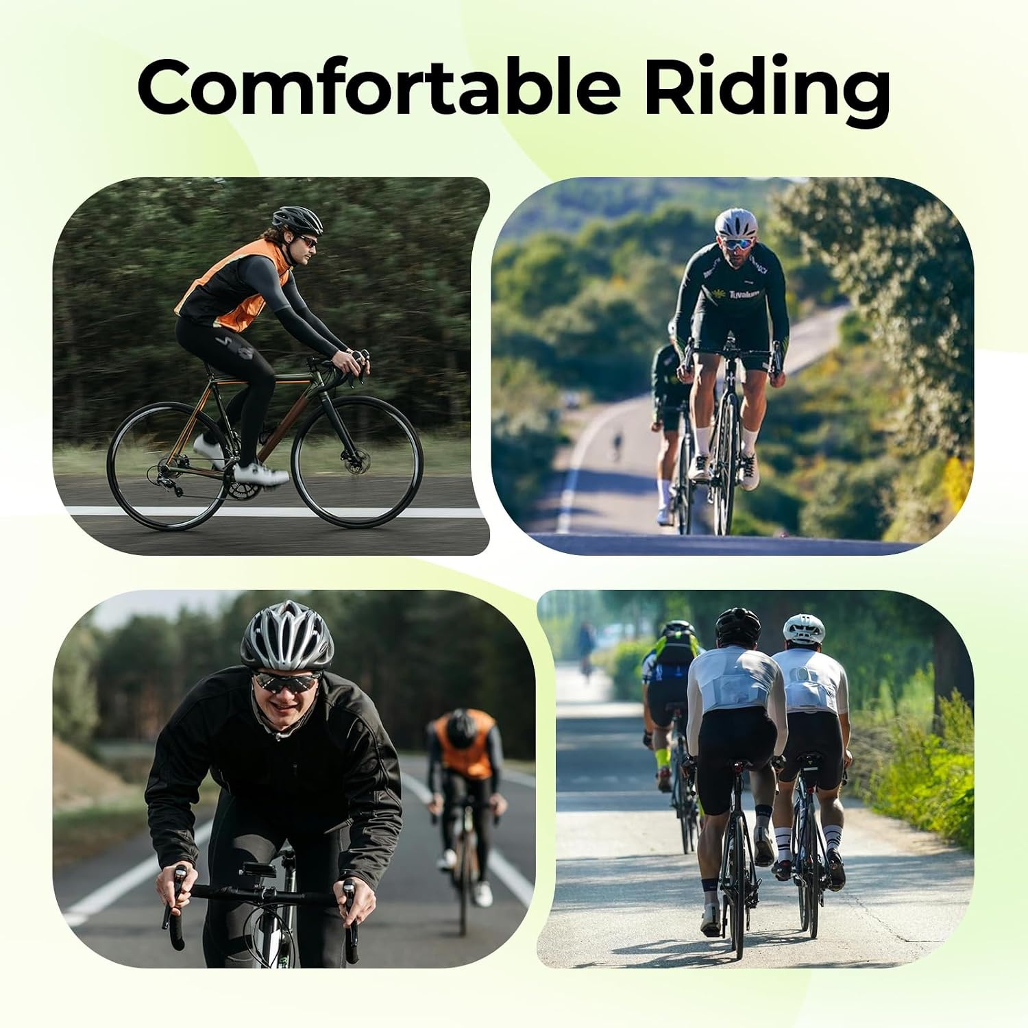 image:imageROCKBROS Bike Seats for Men Women Breathable amp Ergon Bike Saddles Comfortable Bike Seat Waterproof Foam Seat Cushion for Road Bike MTB