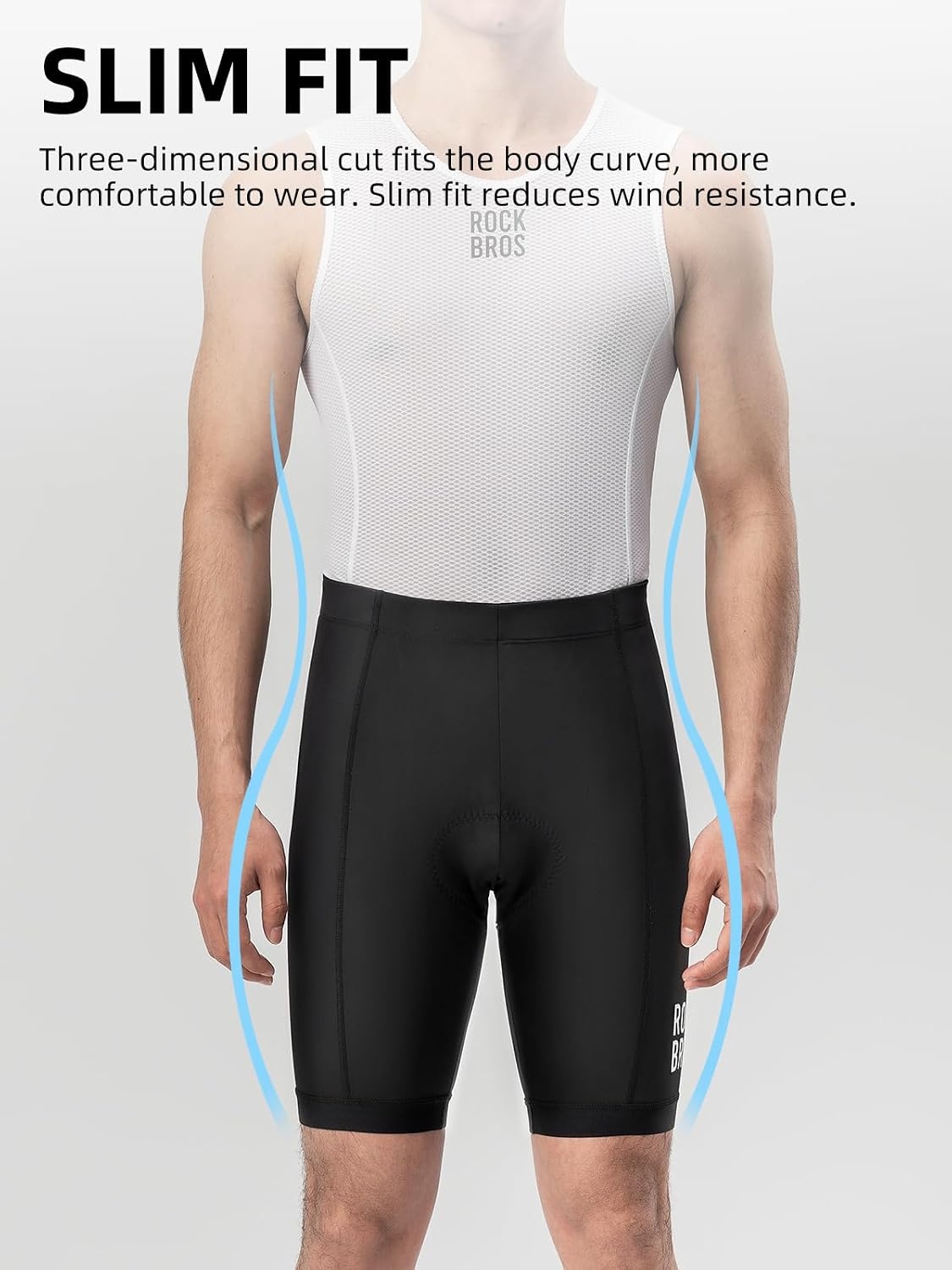 image:imageROCKBROS Bike Shorts for Men 3D Padded Cycling Shorts Men QuickDrying Biking Shorts Breathable Mountain Bike Shorts