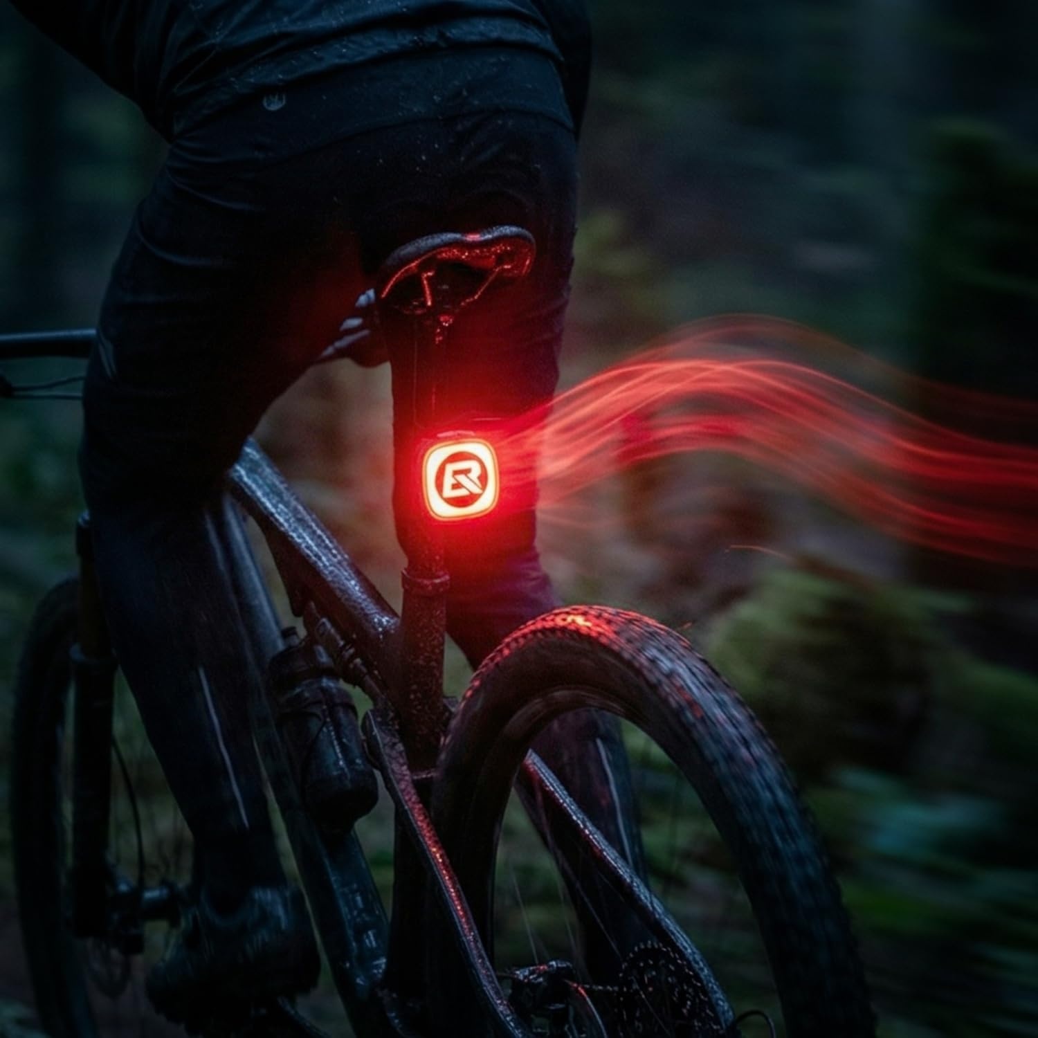 image:imageROCKBROS Bike Tail Light SmartTypeC 400mAh Batteryamp Adjustable AngleDual Mounting Bicycle Rear LightsIPX5 WaterproofCycling Safety Taillight Accessories for Men Women KidsLittle Spider