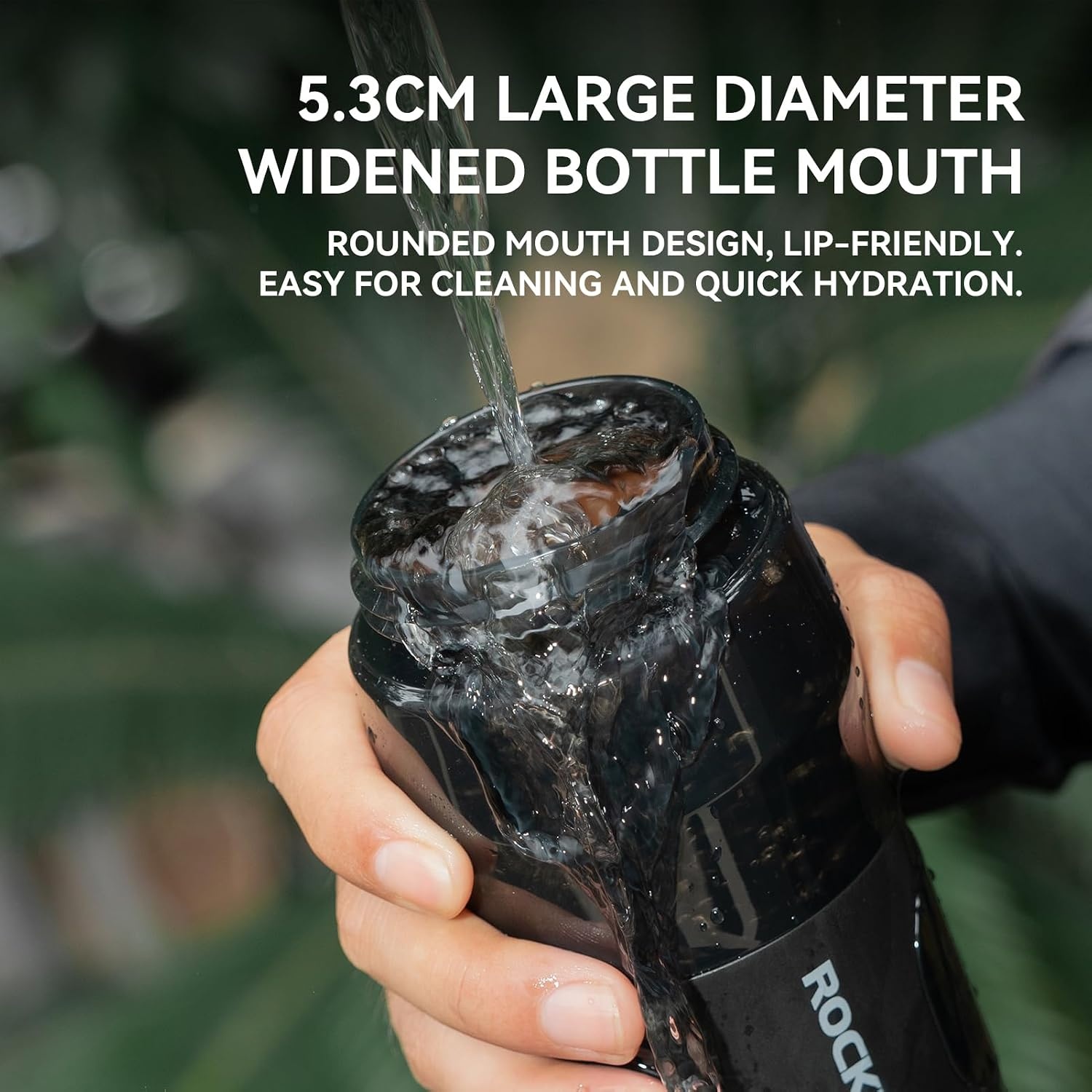 image:imageROCKBROS Bike Water Bottle BPAFree Cycling Water Bottle 24oz Magnetic Mount for MTB Road Bike Motorcycle Wheelchair