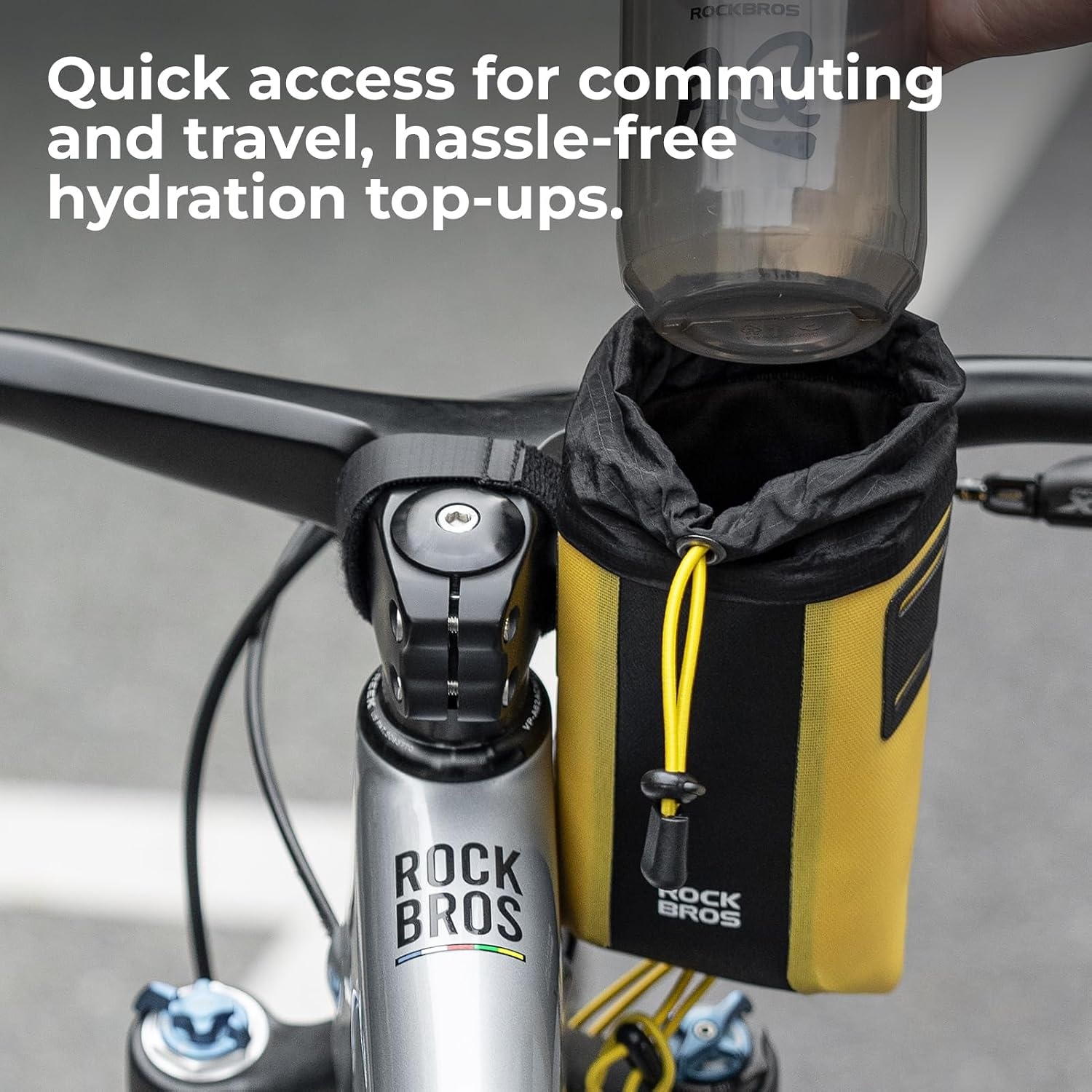 image:imageROCKBROS Bike Water Bottle Holders HandlebarUniversal Cycling Bicycle Water Bottle Cage for KidsMountainCruiserRoad Bikes Cup HolderFits Bottles Up to 35 in Diameter