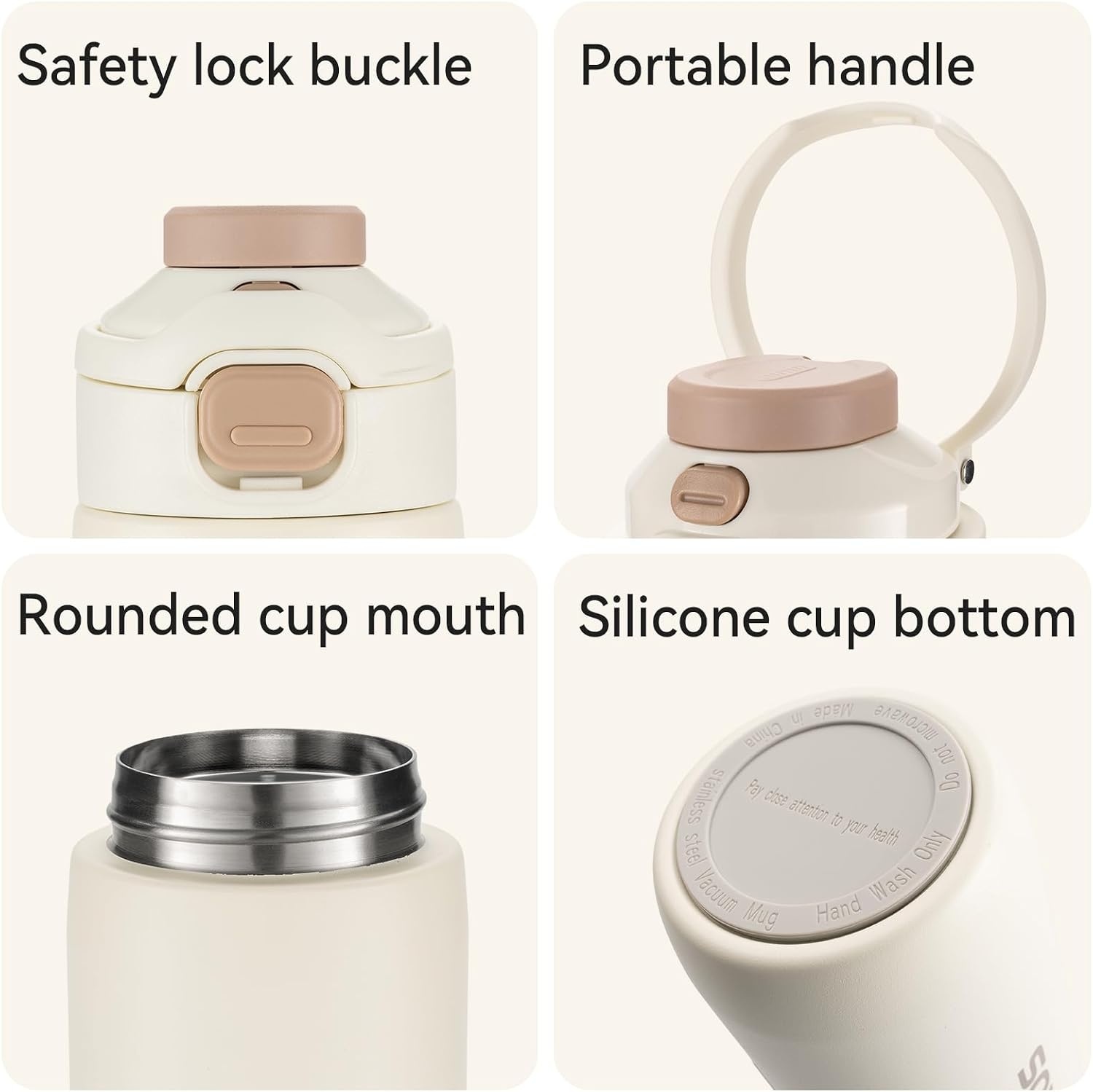 image:imageROCKBROS Bike Water Bottle Insulated Stainless Steel 186oz 550ml Cycling Water Bottle with Straw 2in1 Magnetic Mount for MTB Road Bike Motorcycle Wheelchair
