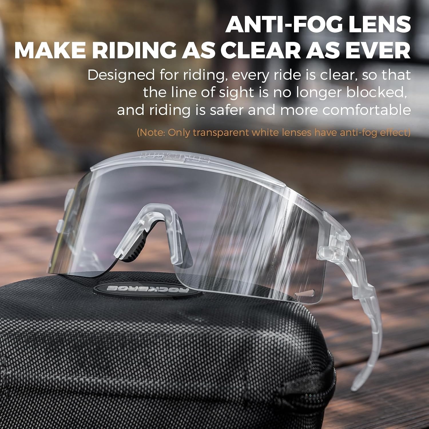 image:imageROCKBROS Cycling Glasses Colourchanging UV Protection Against Wind and Sand Sports Glasses for Men Women Cycling GogglesGrey