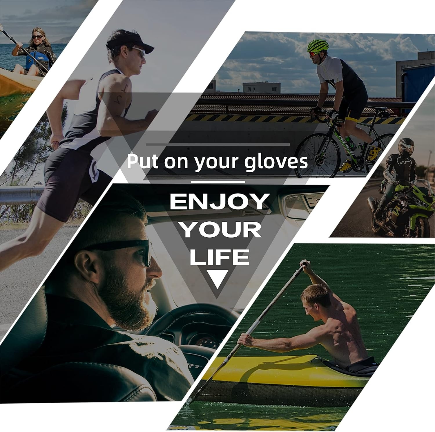 image:imageROCKBROS Cycling Gloves Half Finger MTB amp Road Biking Gloves for Men amp Women Absorbing Gel Pad AntiSlip BreathableUS MAsian L