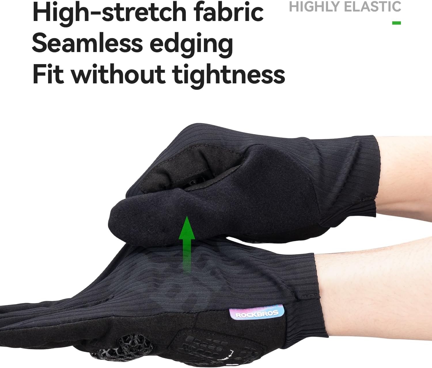 image:imageROCKBROS Cycling Gloves for Men Women 3D Padded Gel Breathable Biking Gloves Touchscreen Compatible Available in Half Finger amp Full Finger for Outdoor SportsFull White