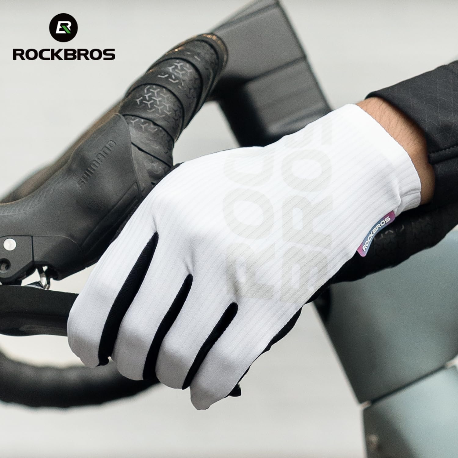 image:imageROCKBROS Cycling Gloves for Men Women 3D Padded Gel Breathable Biking Gloves Touchscreen Compatible Available in Half Finger amp Full Finger for Outdoor SportsFull Black