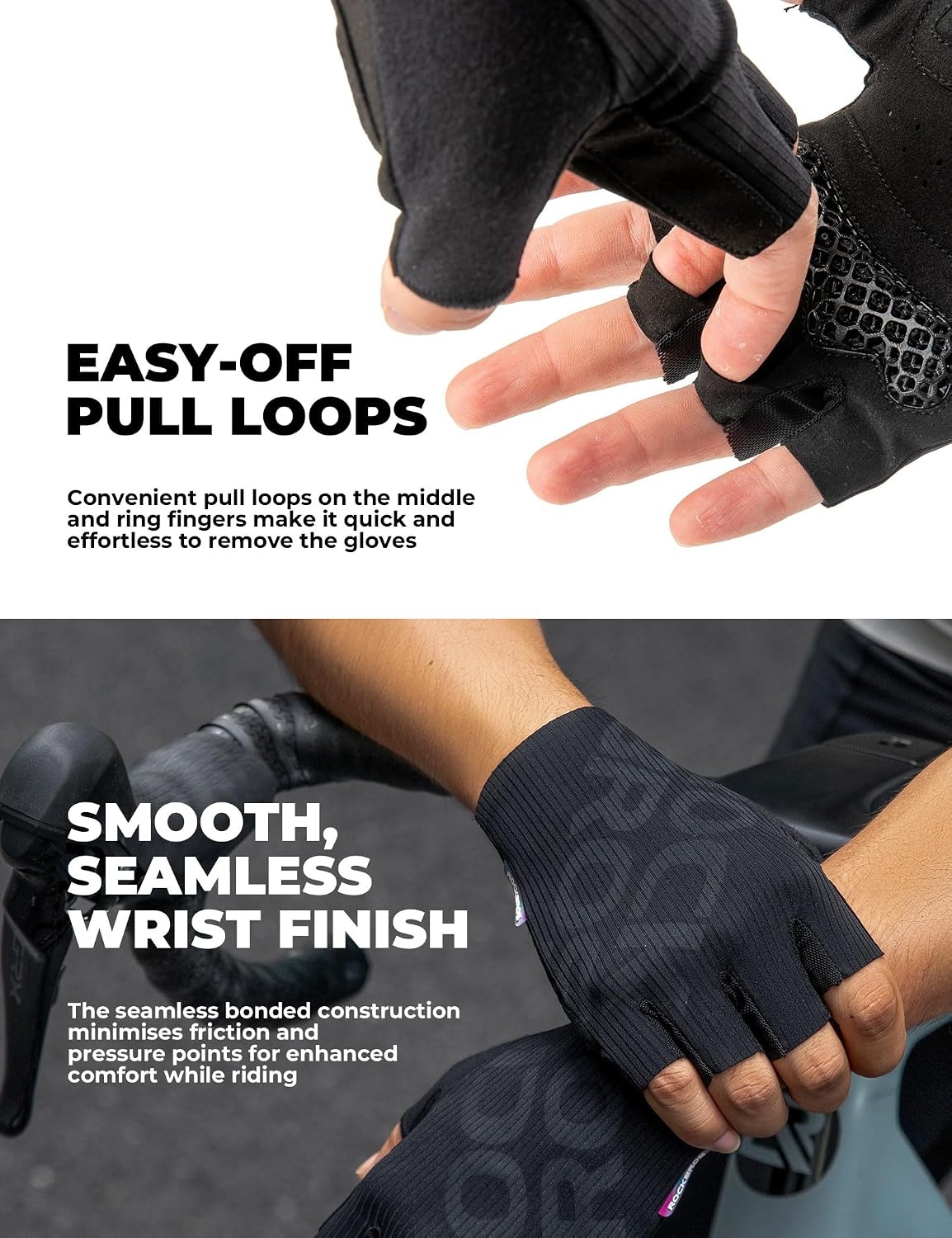 image:imageROCKBROS Cycling Gloves for Men Women 3D Padded Gel Breathable Biking Gloves Touchscreen Compatible Available in Half Finger amp Full Finger for Outdoor SportsHalf Green
