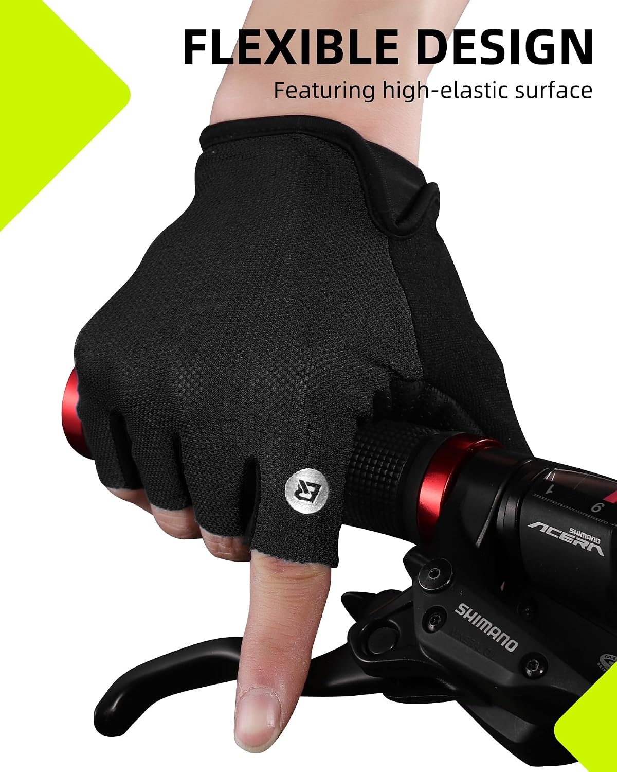 image:imageROCKBROS Cycling Gloves for Men Women Breathable Bike Gloves Half Finger Gloves for Daily Cycling Workout Outdoor SportsBlack