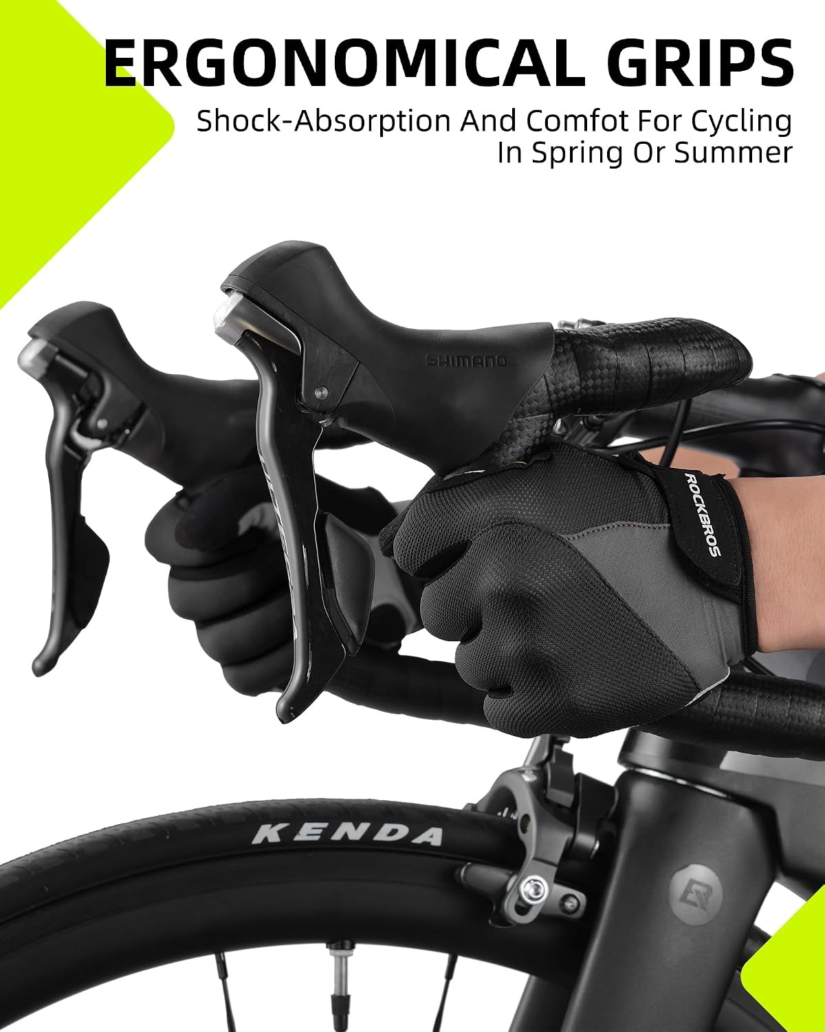 image:imageROCKBROS Cycling Gloves for Men Women Breathable Gel Pad Road Mountain Bike Gloves Touch Screen AntiSlip MTB Gloves for Cycling Workout Outdoor SportsFull Red