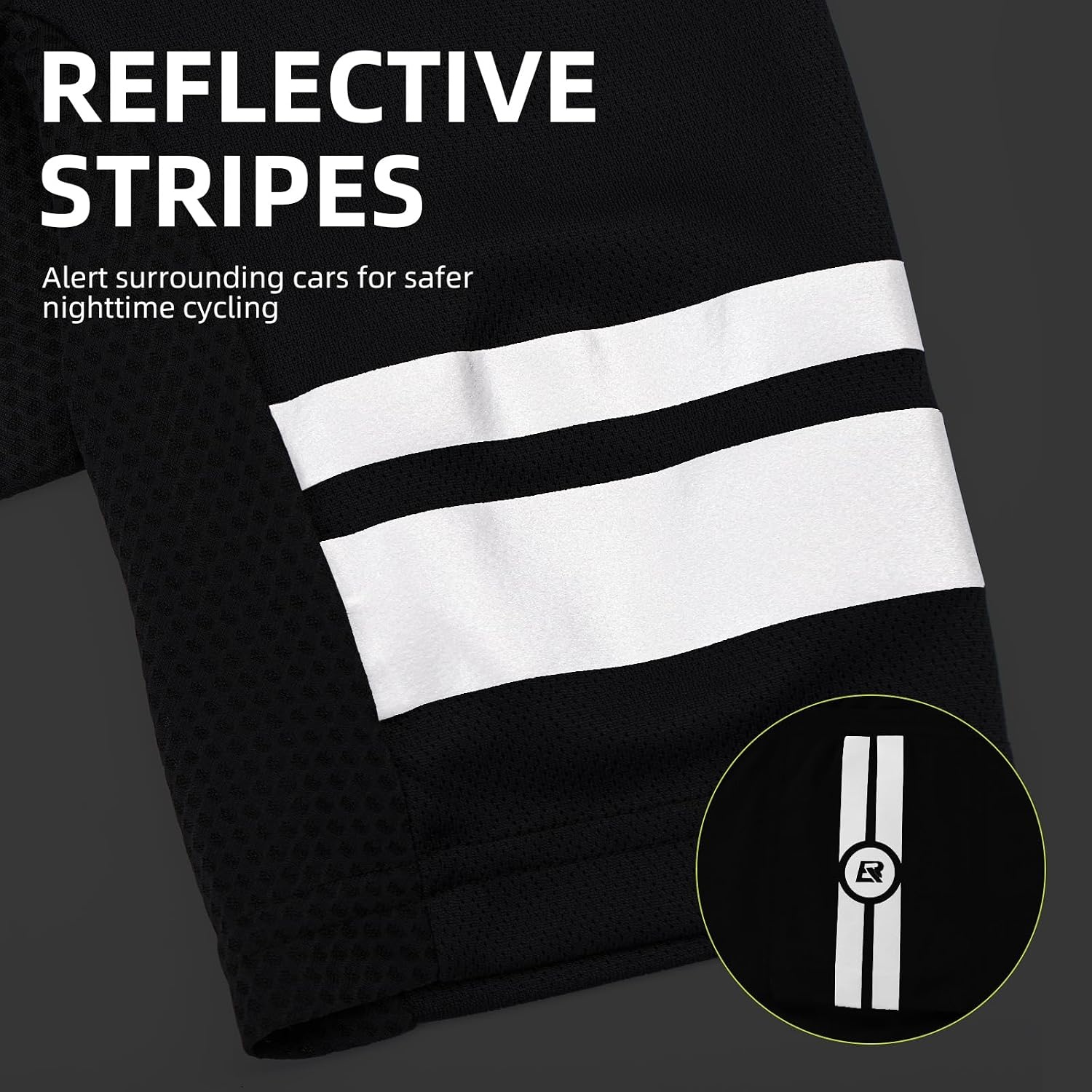 image:imageROCKBROS Cycling Jersey Full Zipper Bike Jersey with Pockets Short Sleeves Bicycle Jersey Breathable Cycling ShirtsBlack