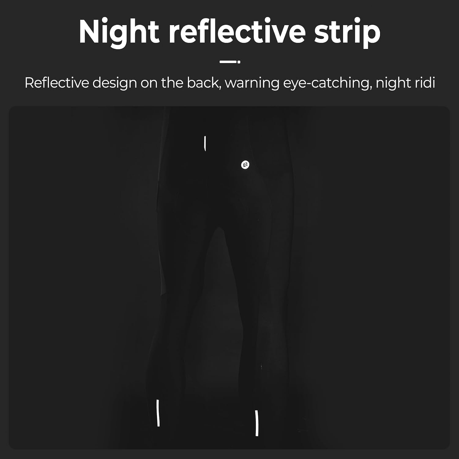 image:imageROCKBROS Mens Cycling Pants with 3D Padding Breathable Bike Tights for Road MTB Riding with Pockets BlackBlack