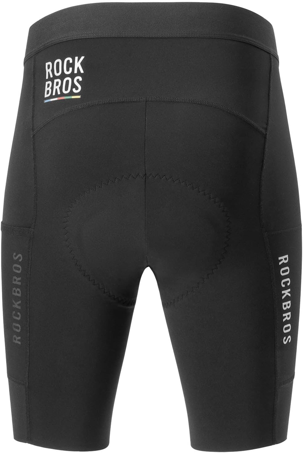 image:imageROCKBROS Mens Summer Cycling Shorts High Elastic Breathable Quick Dry Sponge Padded Zipper Pockets Bicycle Biking Tights