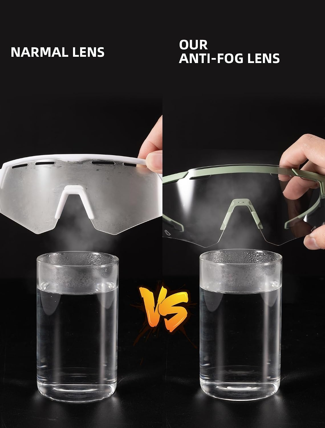 image:imageROCKBROS Photochromic Cycling Glasses Antifog Photochromic Sunglasses UV Protection Mountain Bike GlassesGreen