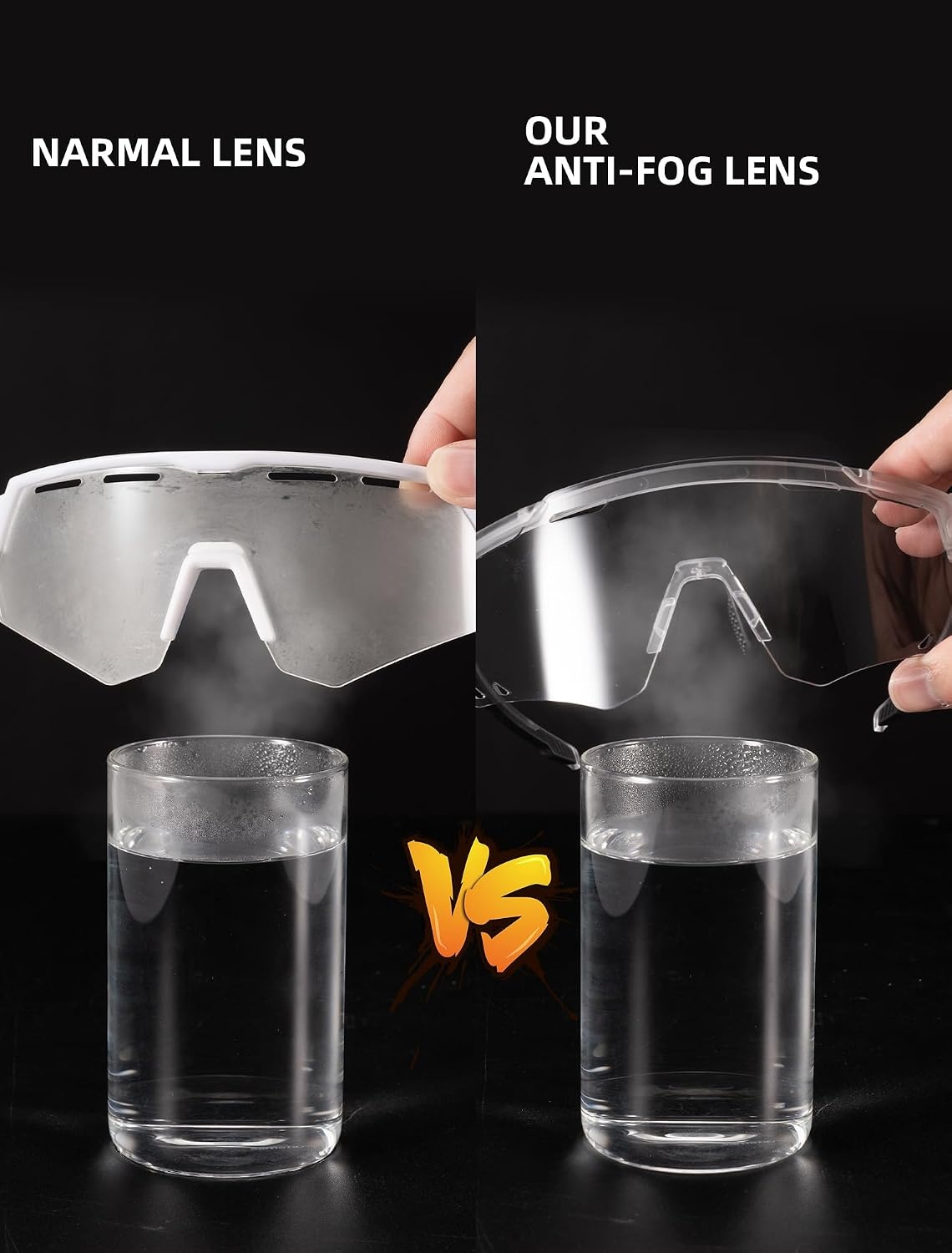 image:imageROCKBROS Photochromic Cycling Glasses Antifog Photochromic Sunglasses UV Protection Mountain Bike GlassesWhite