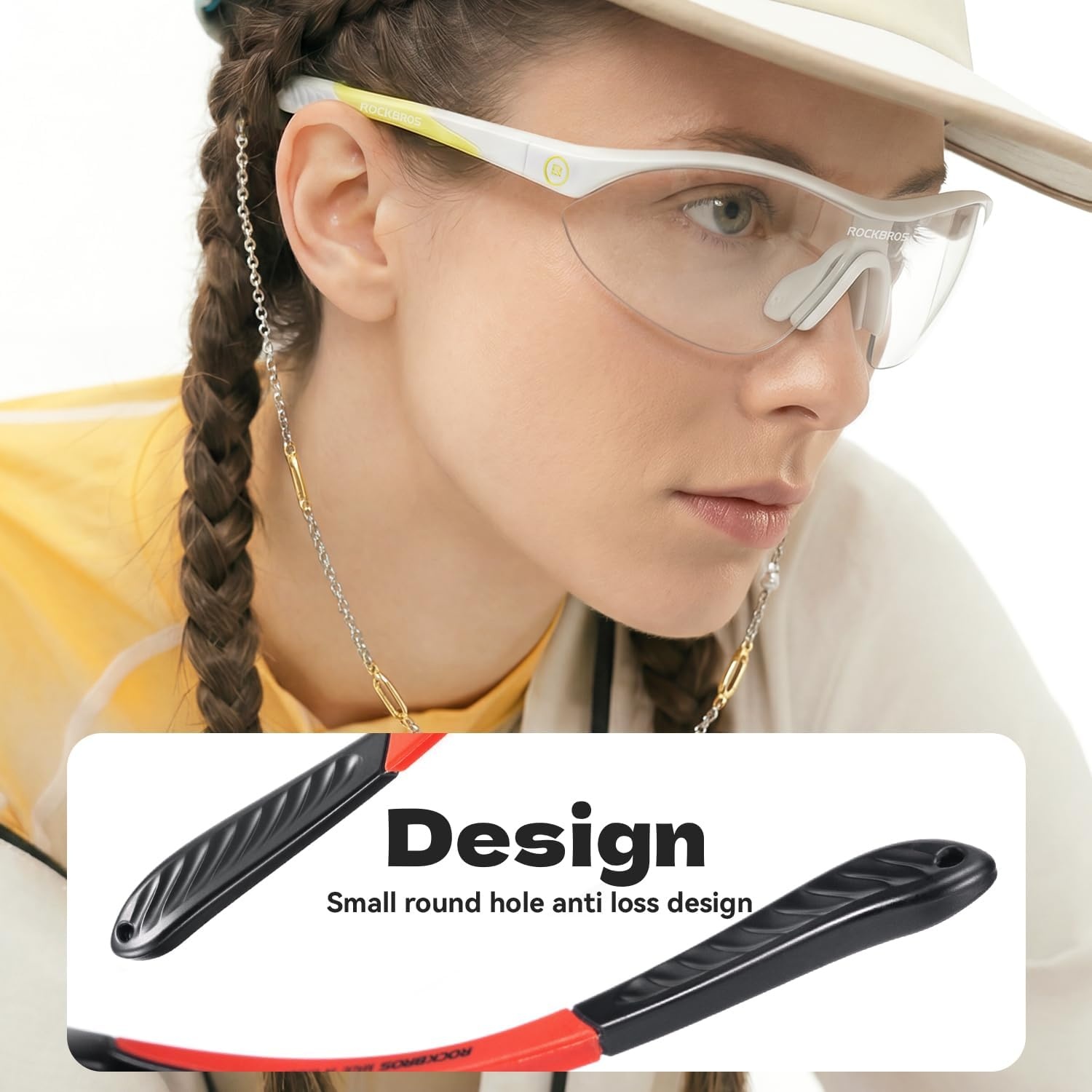 image:imageROCKBROS Polarized Sports Sunglasses with 3 Interchangeable Lens Cycling Sun Glasses for Men Women Baseball Running GolfGray Polarized Lens Gray Black Frame