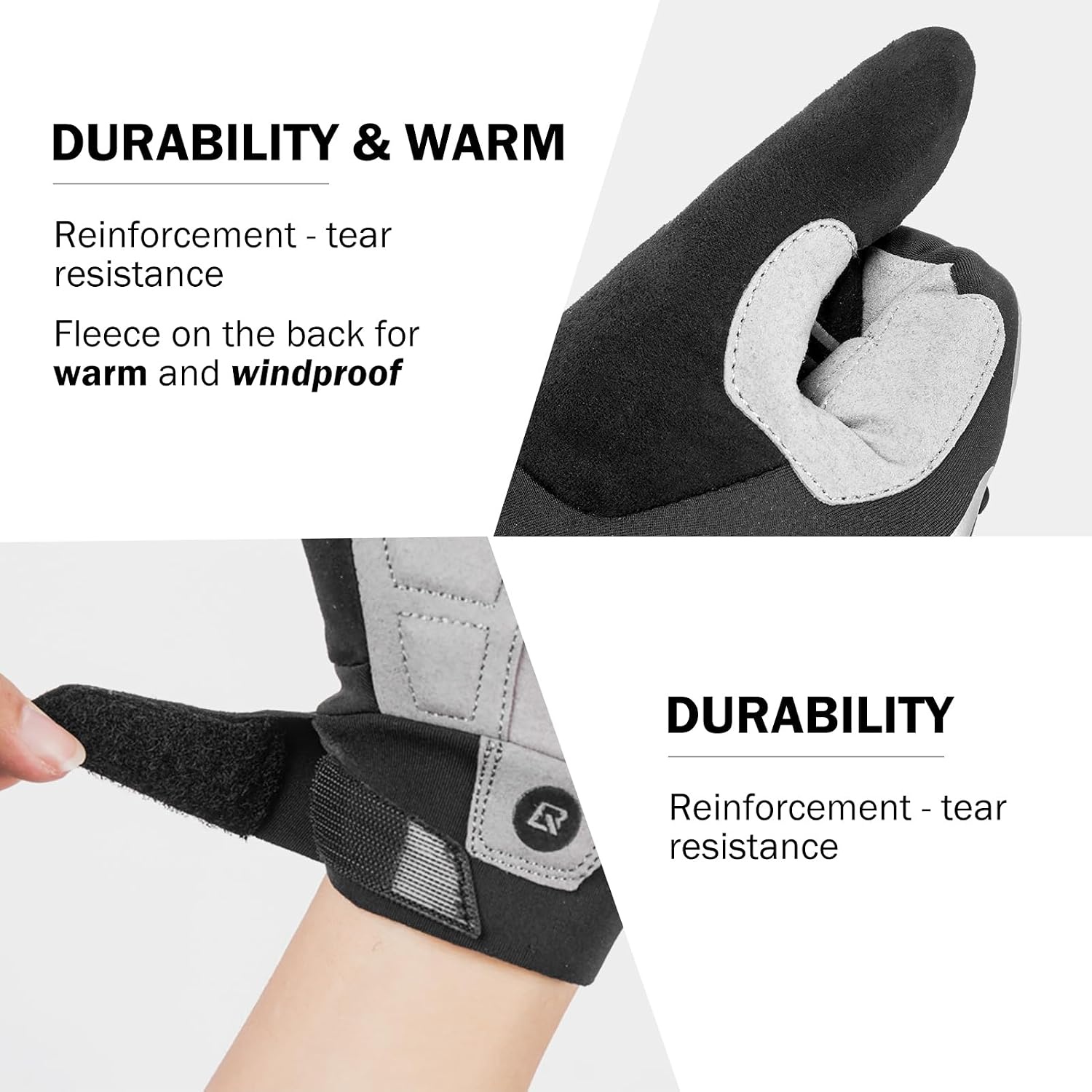 image:imageROCKBROS Winter Cycling Gloves Touchscreen Motorcycle Mountain Bike Gloves Cold Weather Biking Gloves for Men Bicycle GlovesUS MASIA L
