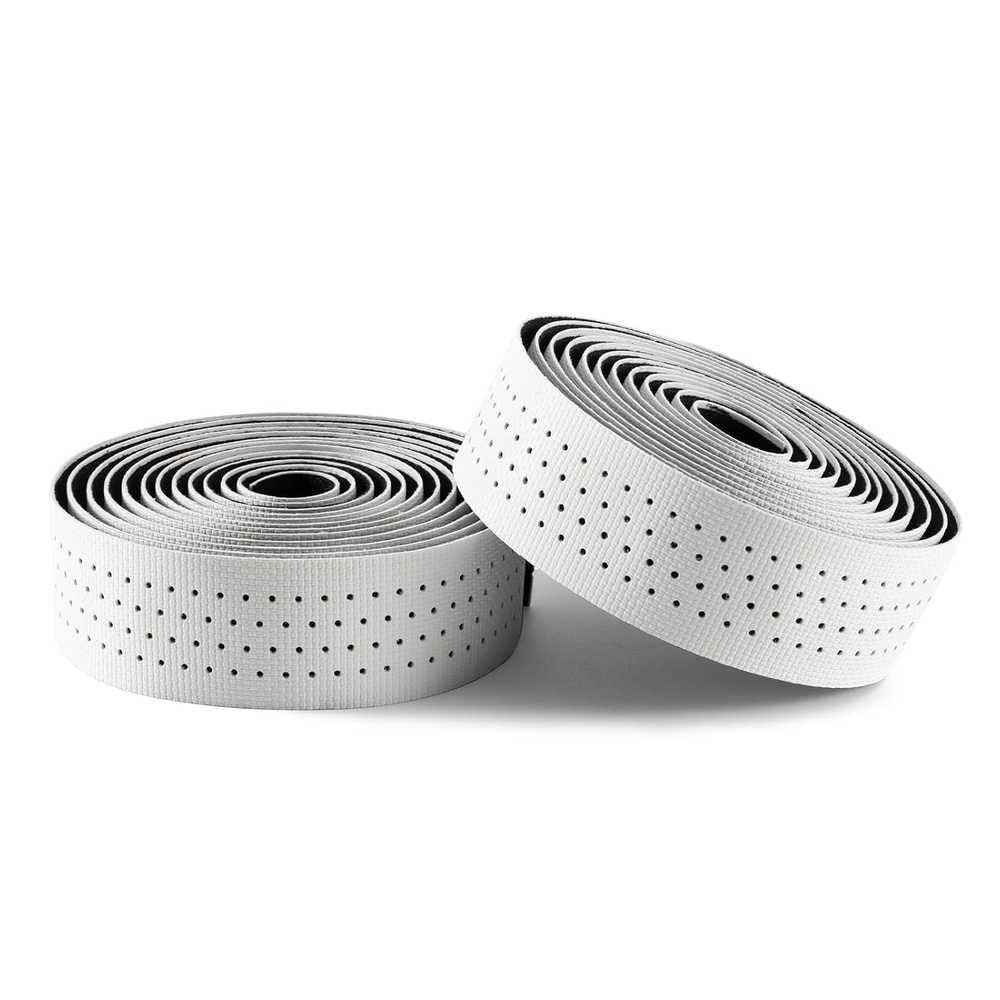 image:imageROCKBROS Bike Handlebar Tape for Road Bike Grip Tape Bicycle Handlebar Grip Tape Wraps Set of 2GreenWhite on Black