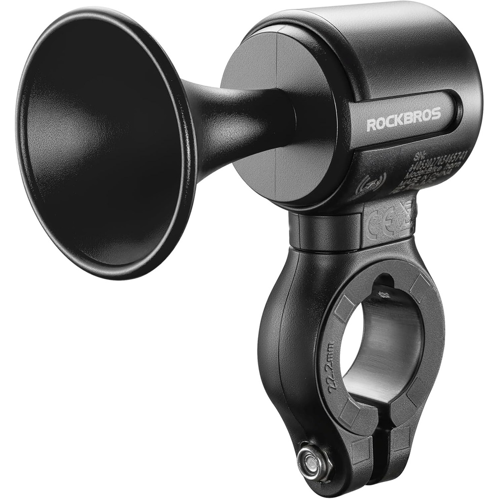 image:imageROCKBROS Electric Bike Horn Findmy Anti Loss Device 120dB Bike Horn AlarmIPX5 Waterproof Bicycle Horns for MountainRoadFoldingElectric Bikesblack