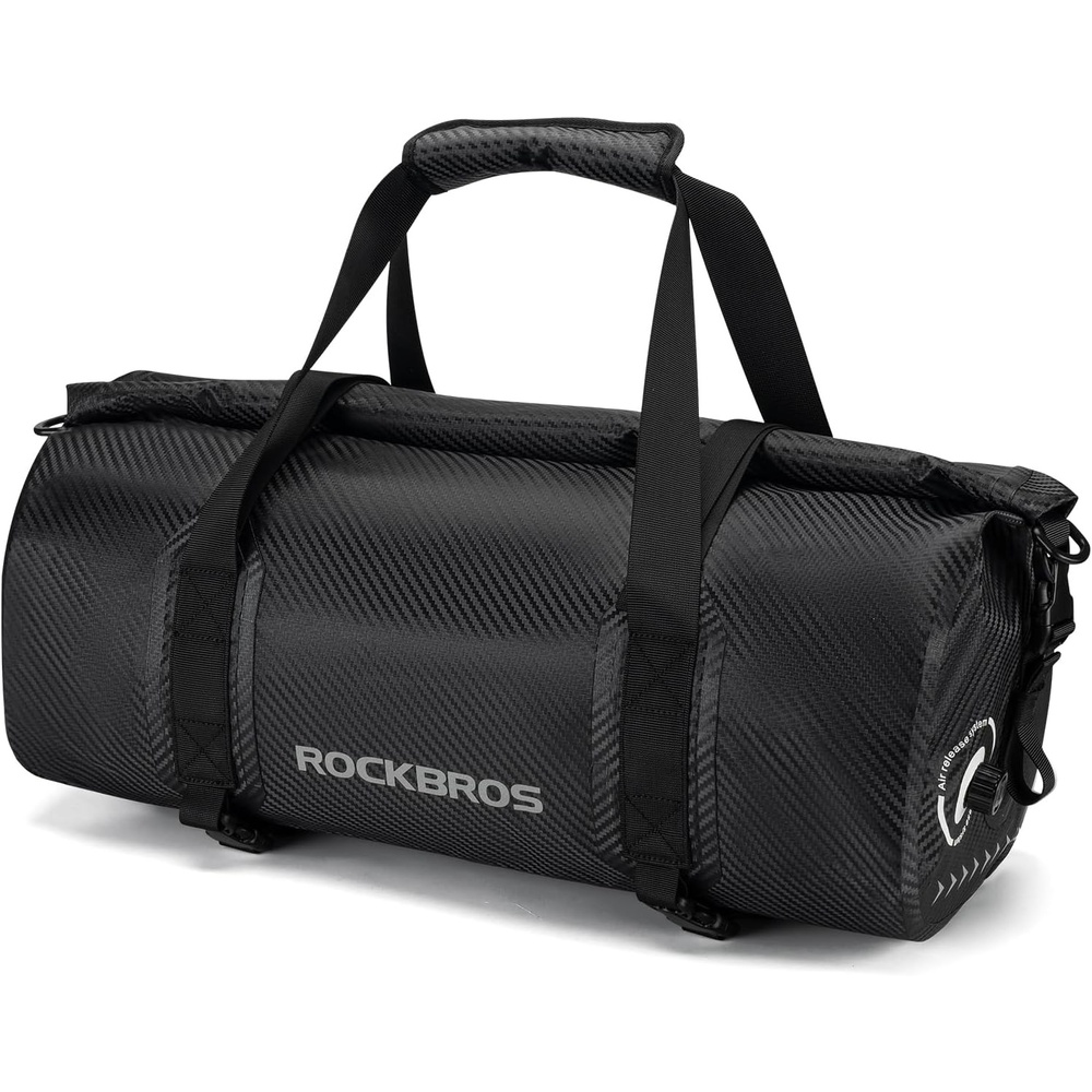 image:imageROCKBROS Waterproof Duffel Bag 2060L Motorcycle Travel Dry Duffel Bag for Motorcycling Boating Kayaking Camping Fishing Outdoor Adventure for Men Womenblack1