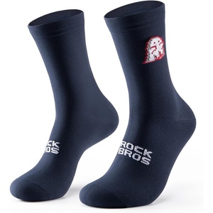 ROCKBROS Athletic Socks Cycling Sock with Wear-resistant Heel, VNS Halloween Series Breathable Crew Socks, 2 & 3-Pack(Blue)