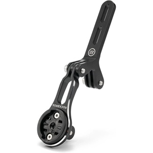 ROCKBROS Bike Computer Mount Aluminum Integrated & Angle Adjustable Bicycle Cycling Out-Front Computer Mount Compatible with Garmin, Bryton, Wahoo,Go Pro
