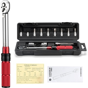 ROCKBROS Bike Torque Wrench 1/4 Inch 13-Piece Kit / 72-Tooth Gear, 2 to 24 Nm / 17.7~212.42 in-lb Dual-Direction Click Type, 0.2 Nm/0.5°Micro-Adjustment Tool Kit for Bike/E-Bike/Motorcycle