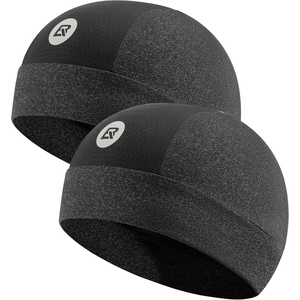ROCKBROS Cooling Skull Caps for Men Women,Hard Hat Liner Helmet Liner Cycling Cap Motorcycle Sweat Wicking Head Wrap 2 Packs(Hemp Gray 2packs)