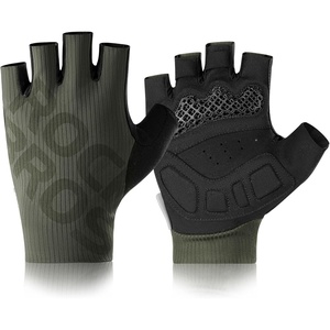 ROCKBROS Cycling Gloves for Men Women – 3D Padded Gel Breathable Biking Gloves, Touchscreen Compatible, Available in Half Finger & Full Finger for Outdoor Sports(Half Green)