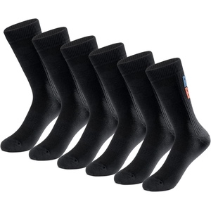 ROCKBROS Cycling Socks,Crew Length Bike Socks,Shock-Absorbing & Non-Slip,4-Season Versatilefor Men Women(Black-3 Pair)