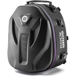 ROCKBROS Motorcycle Tail Bag – Waterproof Rear Seat Bag with Hard Shell Design – 12.5L Large Motorcycle Backpack