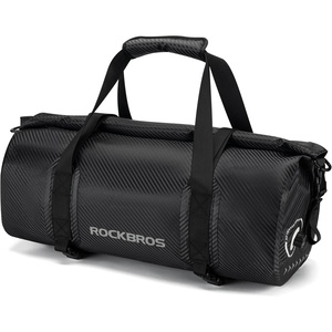 ROCKBROS Waterproof Duffel Bag 20-60L Motorcycle Travel Dry Duffel Bag for Motorcycling Boating Kayaking Camping Fishing Outdoor Adventure for Men Women(black1)