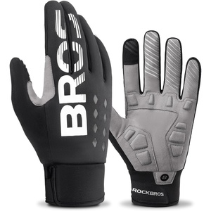 ROCKBROS Winter Cycling Gloves Touchscreen Motorcycle Mountain Bike Gloves Cold Weather Biking Gloves for Men Bicycle Gloves(US M=ASIA L)