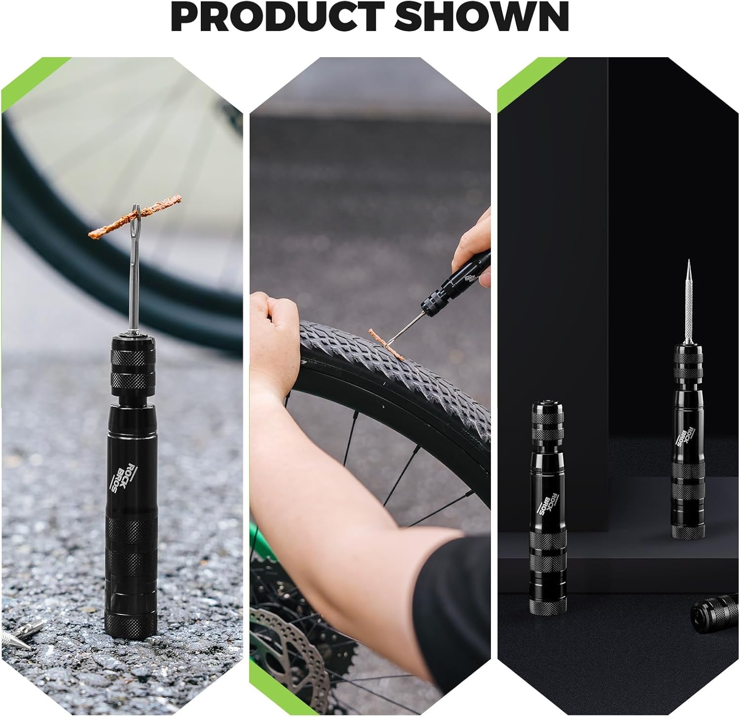 image:imageROCKBROS Bike Repair Kit Cycling Tubeless Tire Repair Kit for Mountain Bike and Road Bicycle