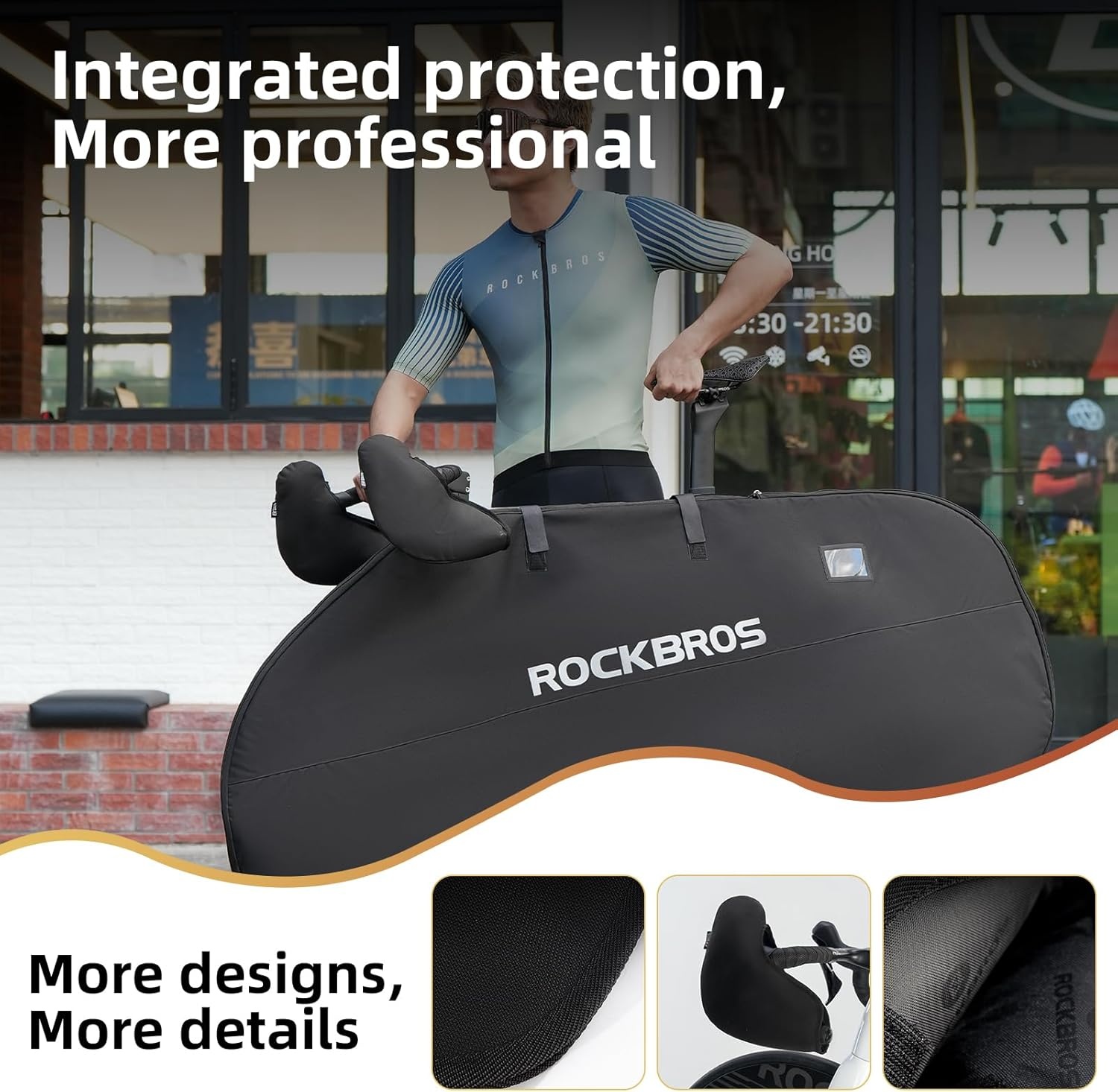 image:imageROCKBROS Bike Shifter Protective Cover Drop Handlebar Cover ScratchResistant amp DustProof Storage Accessory for Road amp Mountain Bikes