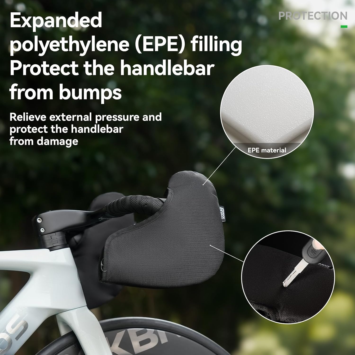 image:imageROCKBROS Bike Shifter Protective Cover Drop Handlebar Cover ScratchResistant amp DustProof Storage Accessory for Road amp Mountain Bikes