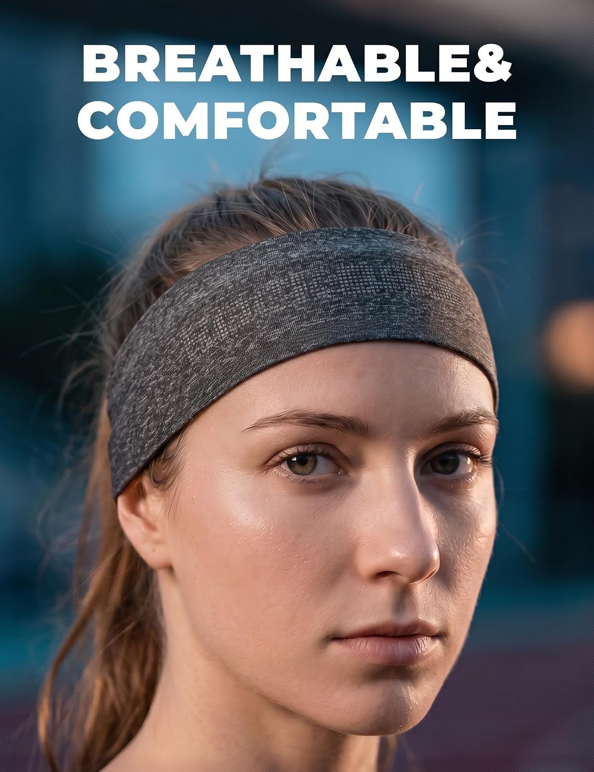 image:imageROCKBROS Pickleball Headband Ice Silk Elastic Cooling Sweatband for Men Women Running Gym Tennis SoccerGrey