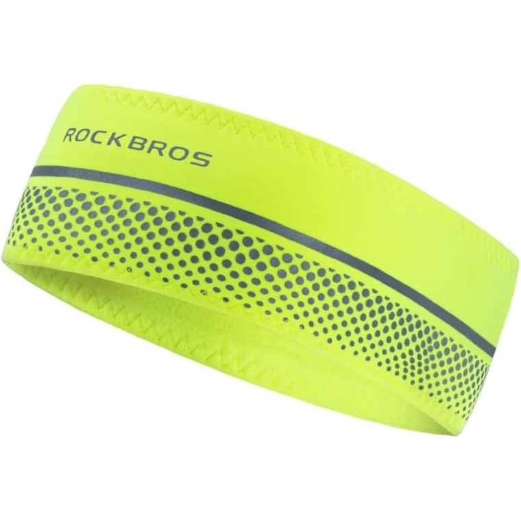 image:imageROCKBROS Pickleball Headband Thick Elastic Sweatband Striped Headband for Men Women Sports Hair Accessory Pickleball Accessories Gifts for Lovers Running Gym Soccer TennisFluorescent Yellow
