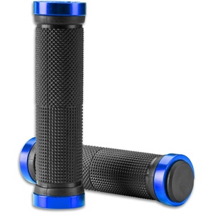 ROCKBROS Bike Grips Single Lock on Mountain Bike Soft Non-Slip Bike Handle Grips Fits for MTB Handle Bar(Blue)
