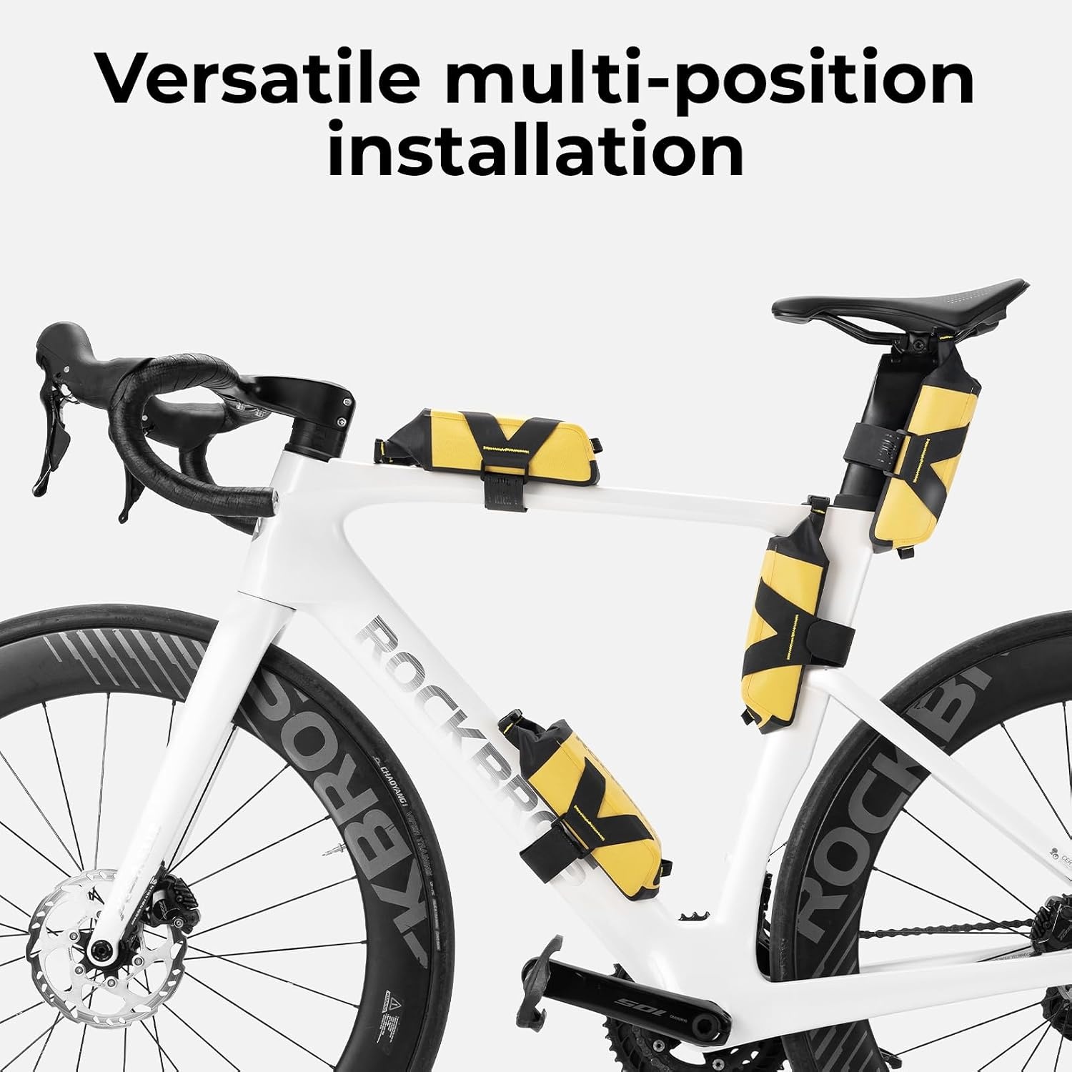 image:imageROCKBROS Bike Frame Bag Waterproof Bicycle Storage Bag 1L Under Top Tube Fits for MTB Mountain Road Bike Accessories
